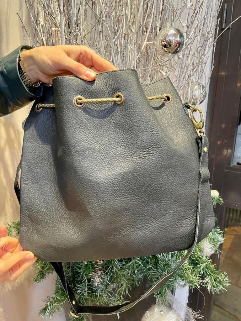 sac franges noir