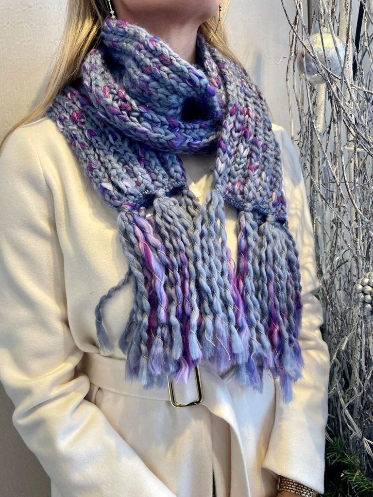 écharpe violette