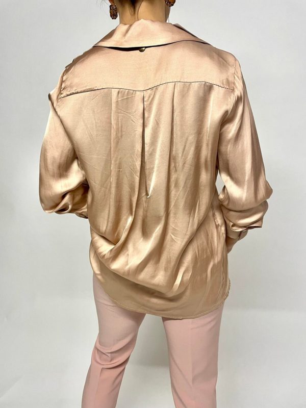 chemisier satiné champagne