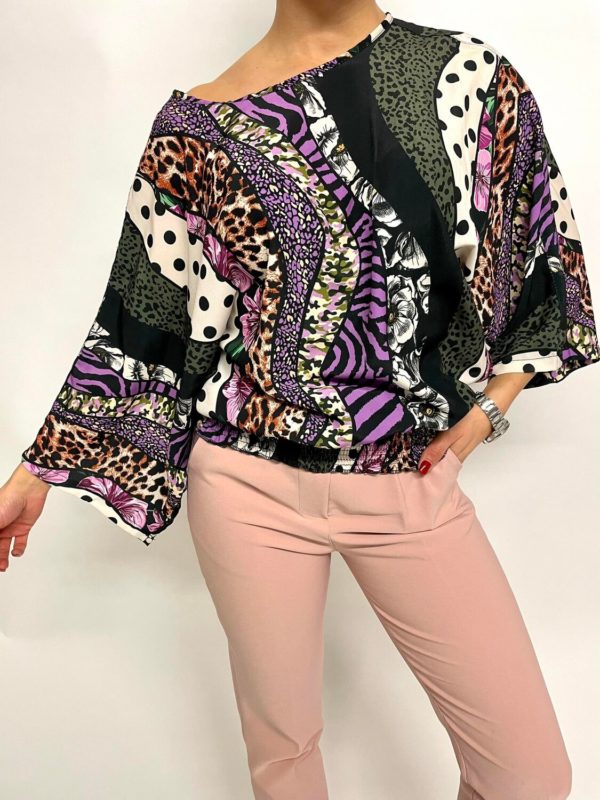 blouse violette