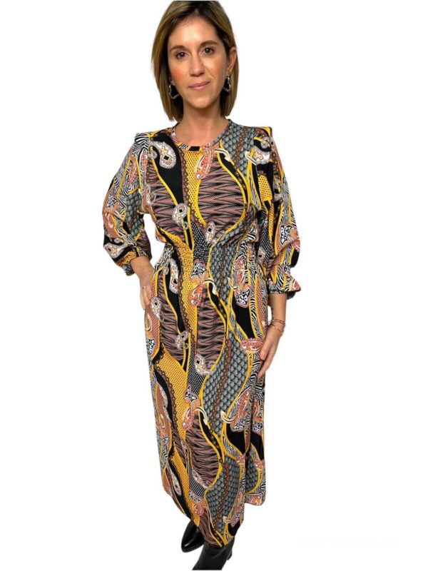 longue robe jaune