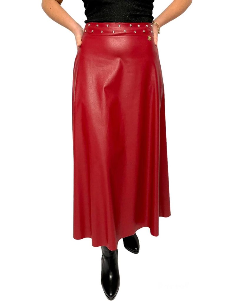 jupe longue rouge
