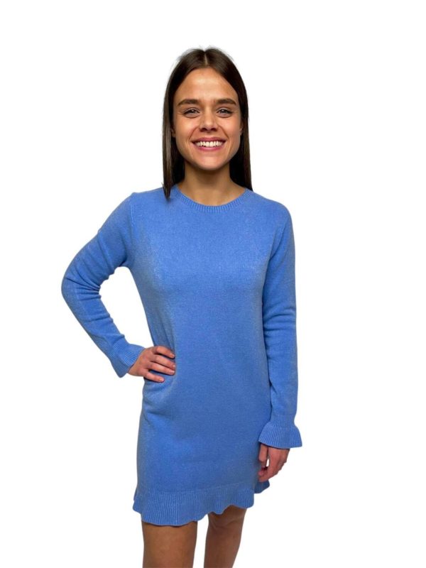 longue robe bleue