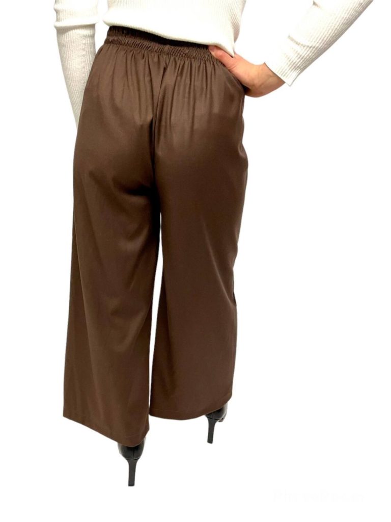 pantalon droit brun