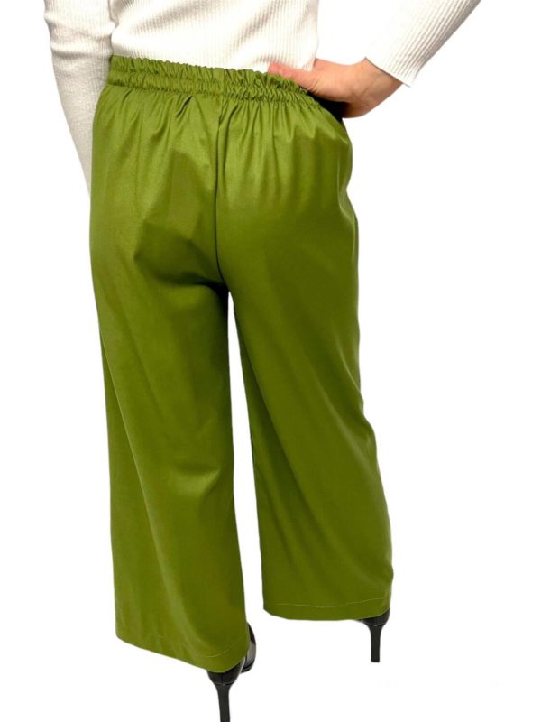 Pantalon droit vert