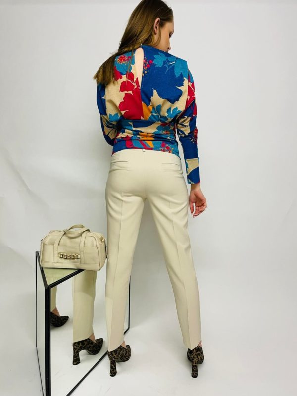 blouse fleurie bleu