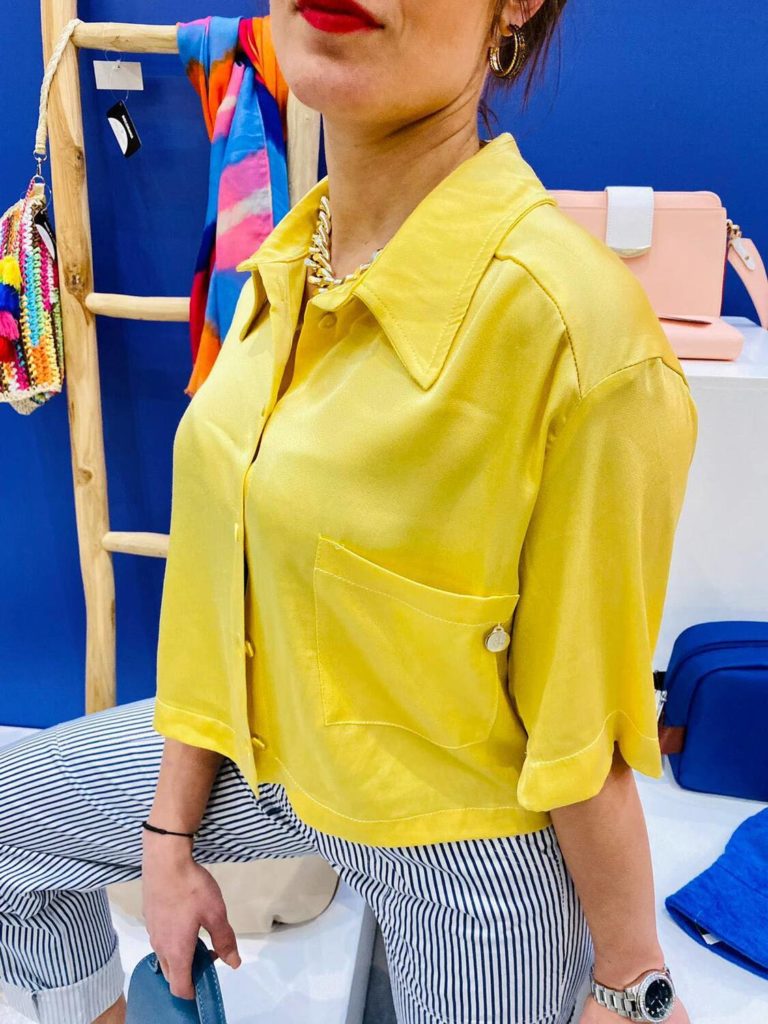 chemisier eva jaune