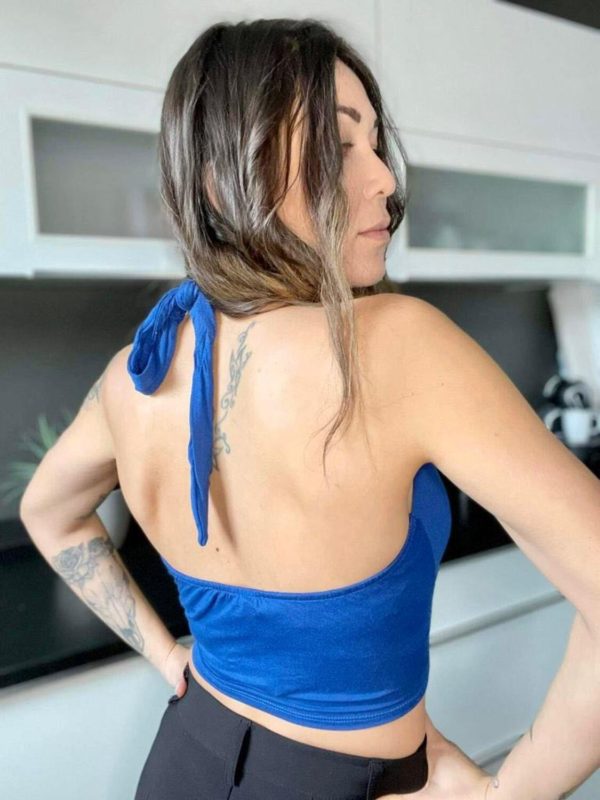 top bleu axelle
