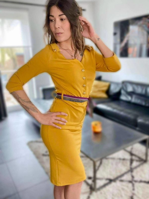 robe quitty jaune