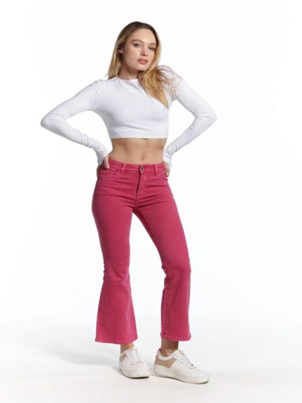 jeans délia fuchsia