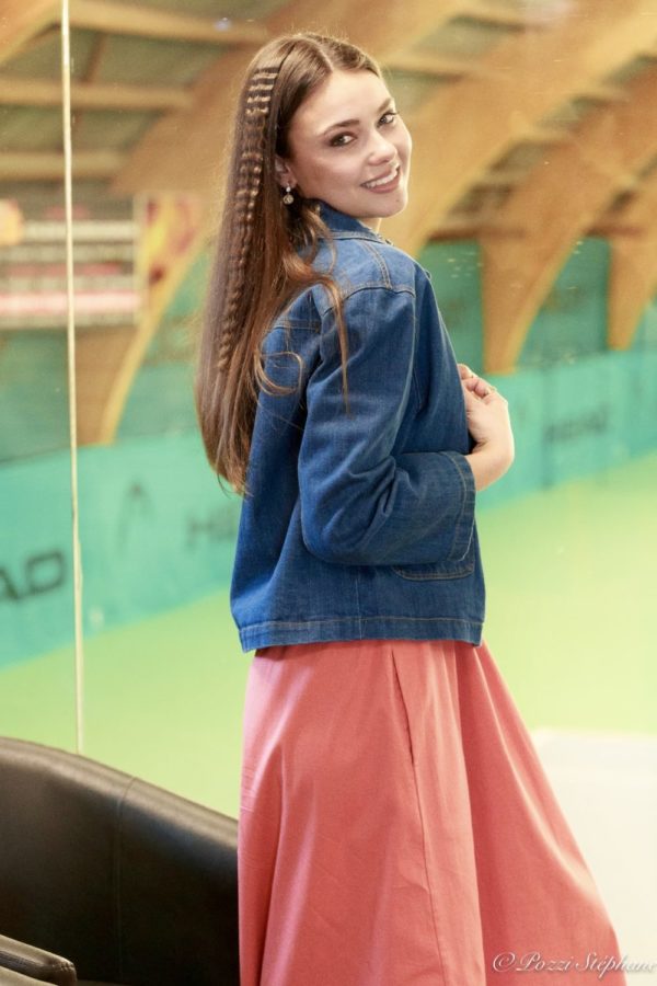 Veste en jeans à strass – Image 2