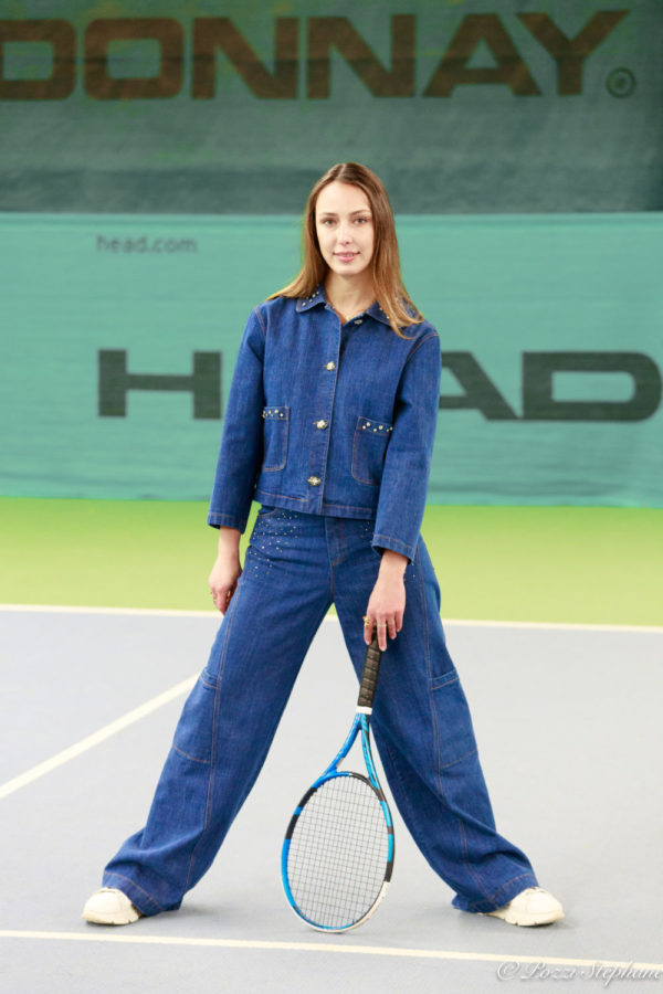 Veste en jeans à strass – Image 5