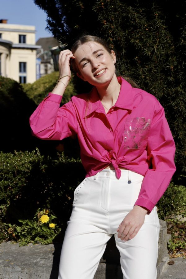 Chemisier Cropped Fuchsia – Image 4