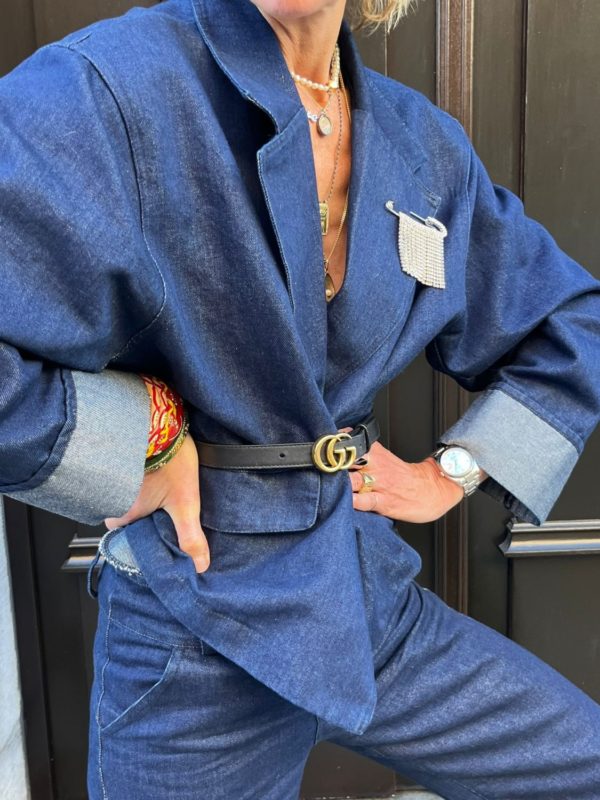 Veste jeans silver - effet métallisé – Image 5